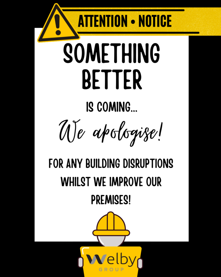 Something better is coming. We Apologise for any building disruptions whilst we improve our premises.