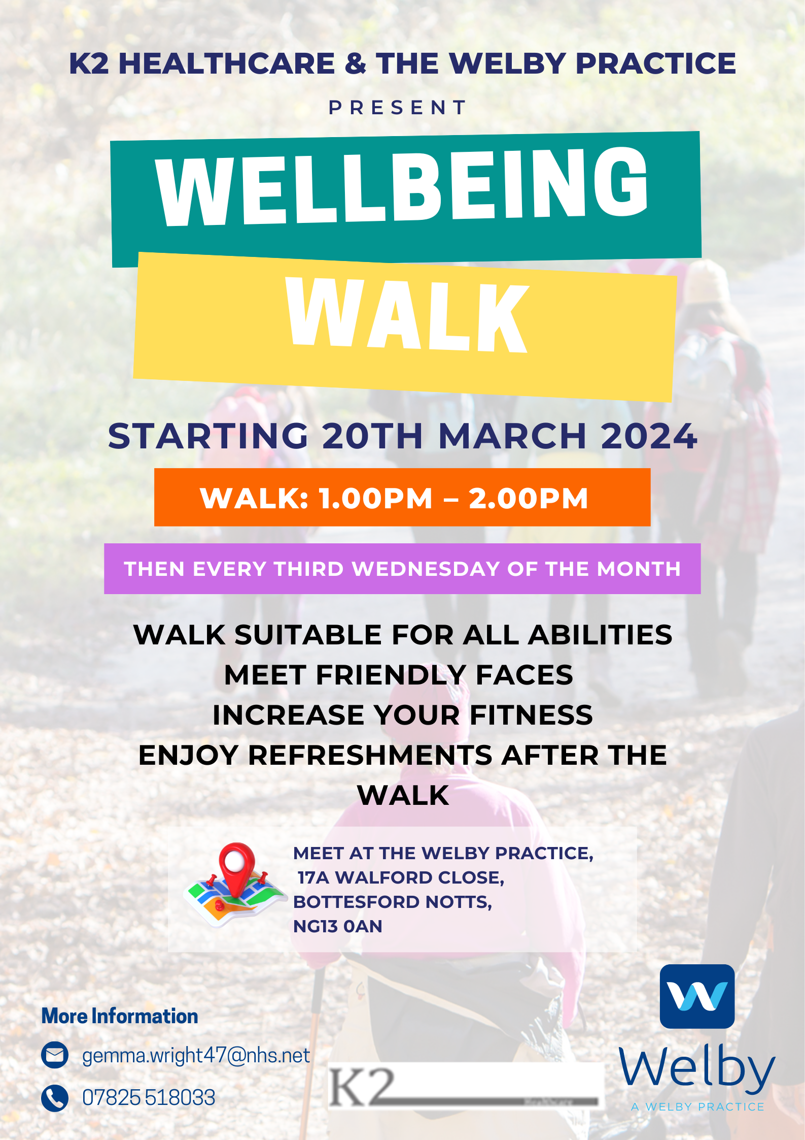 wellbeing walk poster